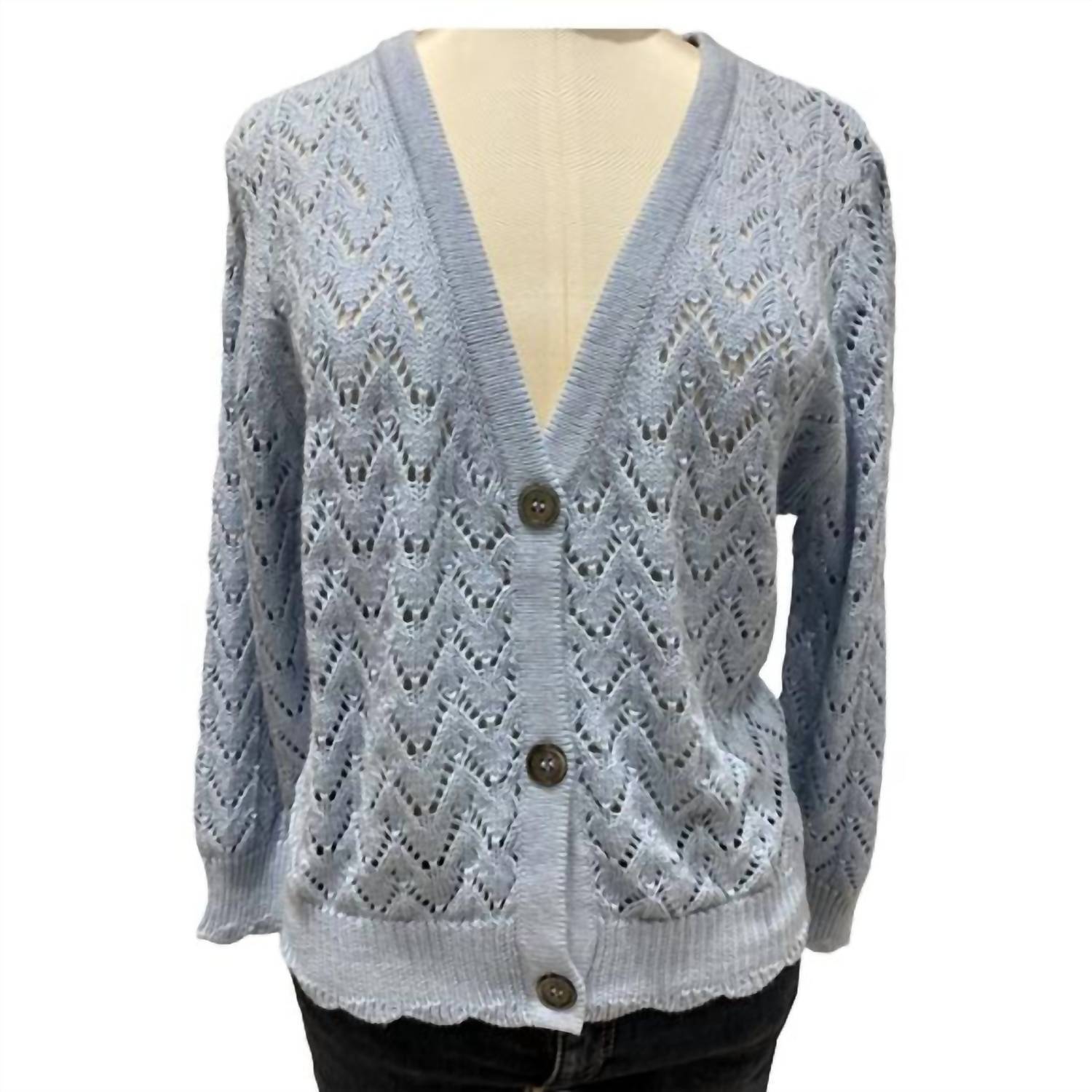 New &Isla Talia Cardigan In Coastal